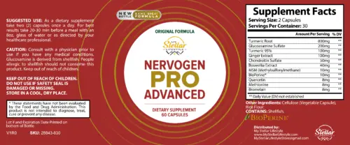 Nervogen Pro Supplement Facts